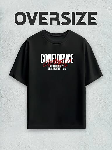 Футболка с принтом confidence