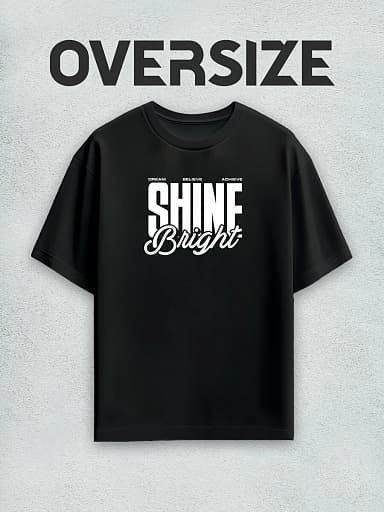Футболка с принтом shine bright